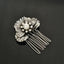 Retro Diamond Pearl Leaf Hair Comb Clip