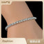 Luxurious Geometric Rhinestone Inlay Women's Bracelet - Korean Style Bling Bungee Rope Design