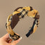 Retro Woven Twist Headband for Women - Elegant Black Hair Accessory