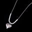 Fashion Simple Geometric Square Heart-shaped Titanium Steel Necklace