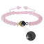 Romantic Modern Natural Stone Beaded Couple Bracelets with 100 Languages "I Love You" Projection