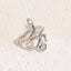 Cute Simple Style Snake Zircon Adjustable Open Ring in 14K Gold and White Gold Plating