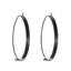 Simple Geometric Half-Circle Hoop Earrings - Green Gold Electroplated Silver