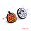 Halloween Skull Spider Pumpkin Alloy Earrings Set