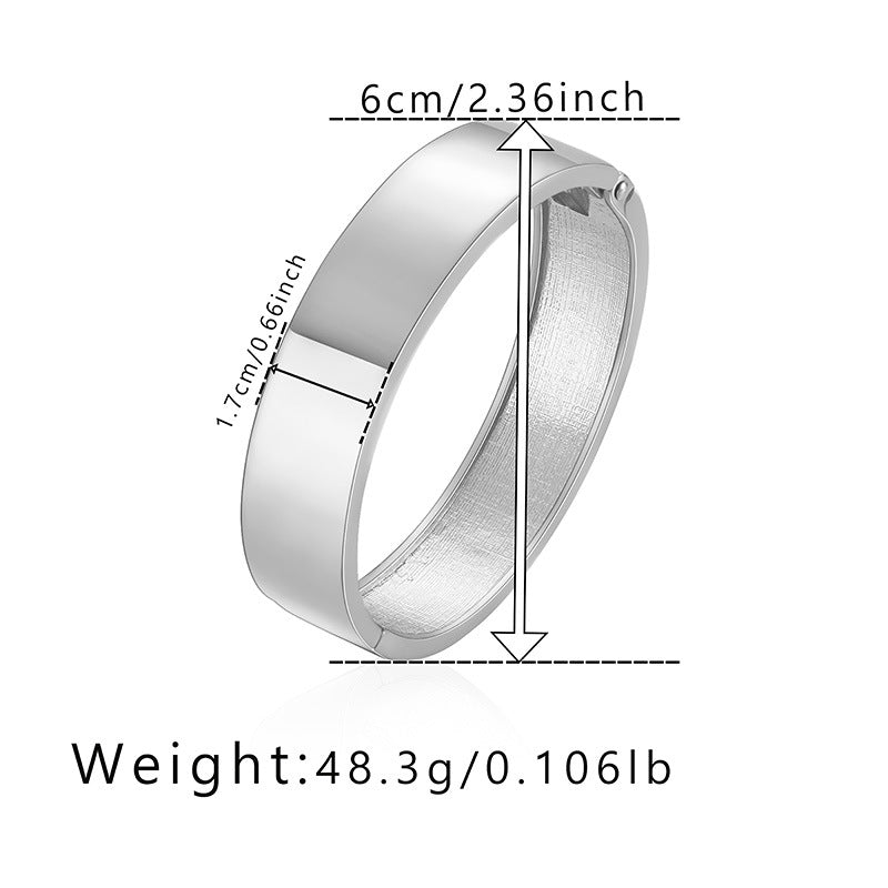 Wholesale Jewelry Simple Style Commute Solid Color Alloy Plating Bangle