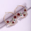 Vintage Rose Hollow Out Flower Metal Alloy Earrings Clip-On Accessories