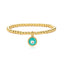 Evil Eye Gold Plated Copper Enamel Bracelet for Women