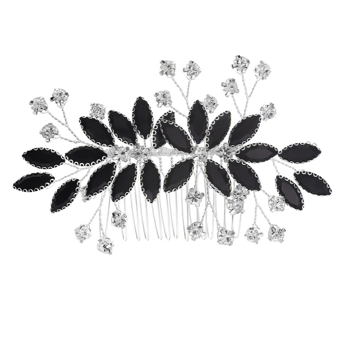 Women's Vintage Flower Alloy Hair Comb - Handmade Bridal & Versatile Hair Accessory