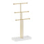 Nordic T-Shape Metal Jewelry Display Stand with Multi-Tier Design