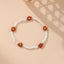 Bohemian Geometric Beaded Anklet and Bracelet Set