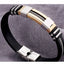 Men's Stainless Steel Silicone Hip Hop Punk Bracelet