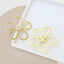 Copper Irregular Hook Earring Findings with Alloy Flower Pearl DIY Jewelry Accessories