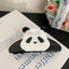 Women's Panda Acetate Hair Claw Clip - Cute Cartoon Design, 2024 New High-Quality Shark Clip