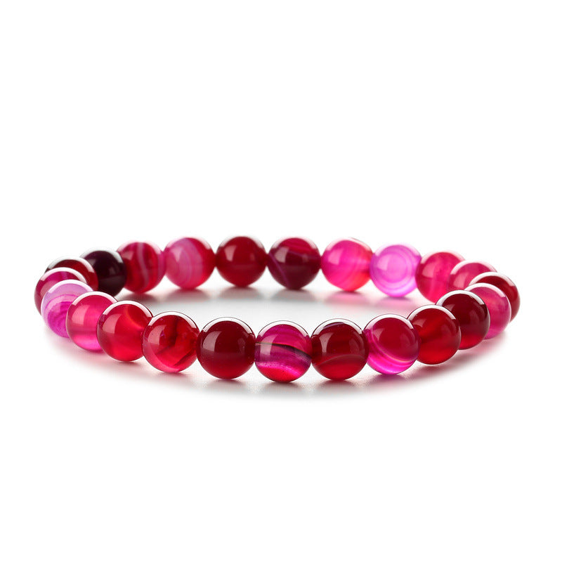 Retro Multicolor Natural Stone Beaded Bracelet Set