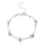 Fashion Geometric Double Layer Crystal Anklet for Women