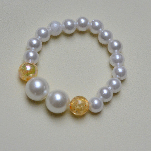 Mermaid Starfish Shell Charm Beaded Alloy Bracelet Set for Kids