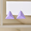 1 Pair Modern Geometric Acrylic Ear Studs - Colorful Candy Matte Finish