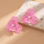 Retro Flower Alloy Copper Stud Earrings with Imitation Pearl - European Pastoral Style