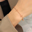 Minimalist Square 18K Gold Plated Stainless Steel Bracelet with Bar Design