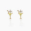 Ethnic Geometric Gemstone Lollipop Ice Cream 18k Gold Plated Earrings