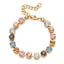 Elegant Geometric Copper Zircon Crystal Bracelet