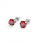 Sterling Silver Geometric Moissanite Stud Earrings with GRA Certificate