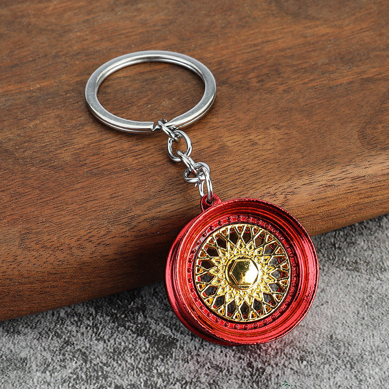 Simple Alloy Unisex Keychain with Creative Car Parts Design