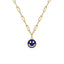 Dripping Smiley Face Alloy Pendant Necklace - Fashion Double-Sided Design