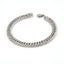 Simple Geometric Stainless Steel Cuban Link Bracelet for Men