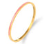 Streetwear Minimalist Stainless Steel Enamel Bangle Bracelet 3mm Multicolor