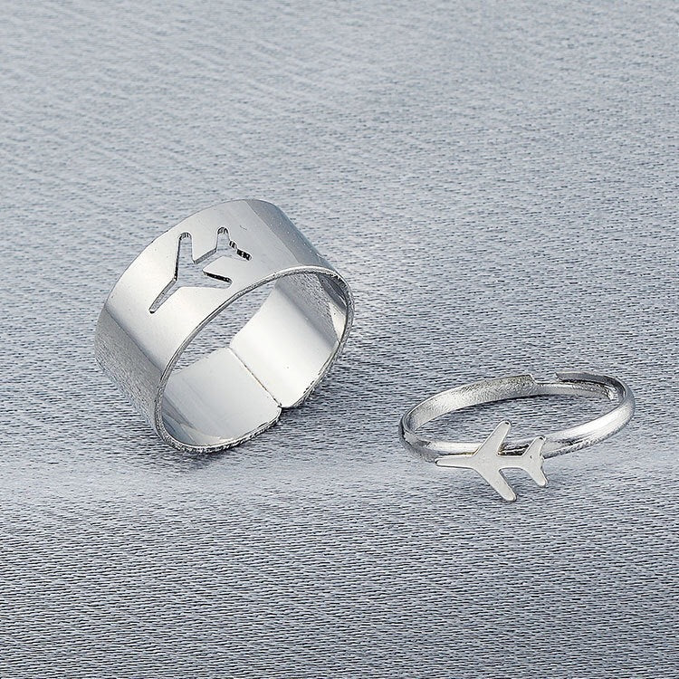 Fashion Geometric Hollow Adjustable Dinosaur Ring Set - Trendy Minimalist Jewelry