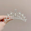 Children's Geometric Pearl Alloy Crown Hair Comb