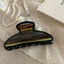 Women's Korean Style Acetate Hair Claw Clip - Versatile Semicircle Design for 2024