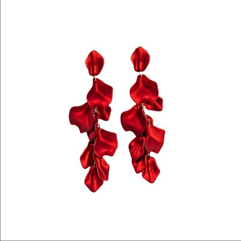 IG Style Retro Flower Arylic Plating Women'S Drop Earrings