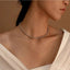 Women'S Simple Style Solid Color Stainless Steel Necklace Plating Stainless Steel Necklaces