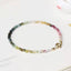 Retro Colorful Agate and Tourmaline Crystal Women's Bracelet Set