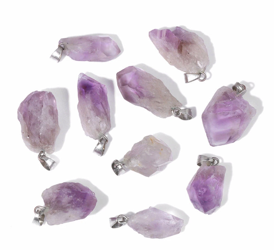 Natural Amethyst Abacus and Round Beads for DIY Jewelry Making Accessories