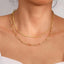 Punk Geometric Gold Plated Layered Necklace Set for Women