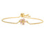 Elegant Floral Gold Plated Adjustable Copper Bracelet