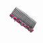 Women's Colorful Stone Hair Band with Artificial Pearl Inlay and Floral Plastic Hair Combs