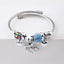 Y2K Swan Shell Stainless Steel Beaded Bracelet