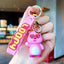 Cartoon Fruit Doll PVC Keychain Accessory