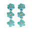 1 Pair Elegant Bohemian Simple Style Flower Plating Alloy Drop Earrings