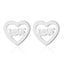 Simple Style Stainless Steel Letter Stud Earrings - Babygirl Angel Design