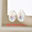 1 Pair Minimalist Water Droplet Acrylic Earrings