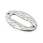 Oval Stainless Steel Jewelry Accessories with Irregular Concave Dot Pattern and Titanium Steel Hardware
