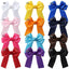 Children's Candy Color Bow Knot Hair Clip - Cute Princess Hair Accessory