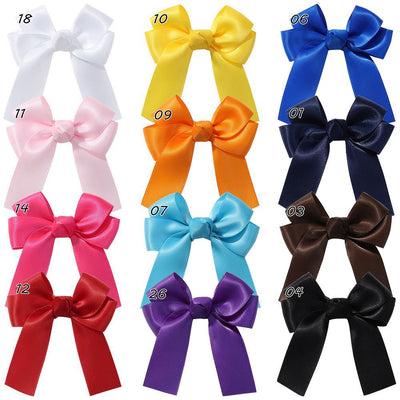 Children's Candy Color Bow Knot Hair Clip - Cute Princess Hair Accessory