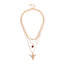 Fashion Bull Head Alloy Inlay Gemstone Layered Women's Necklace