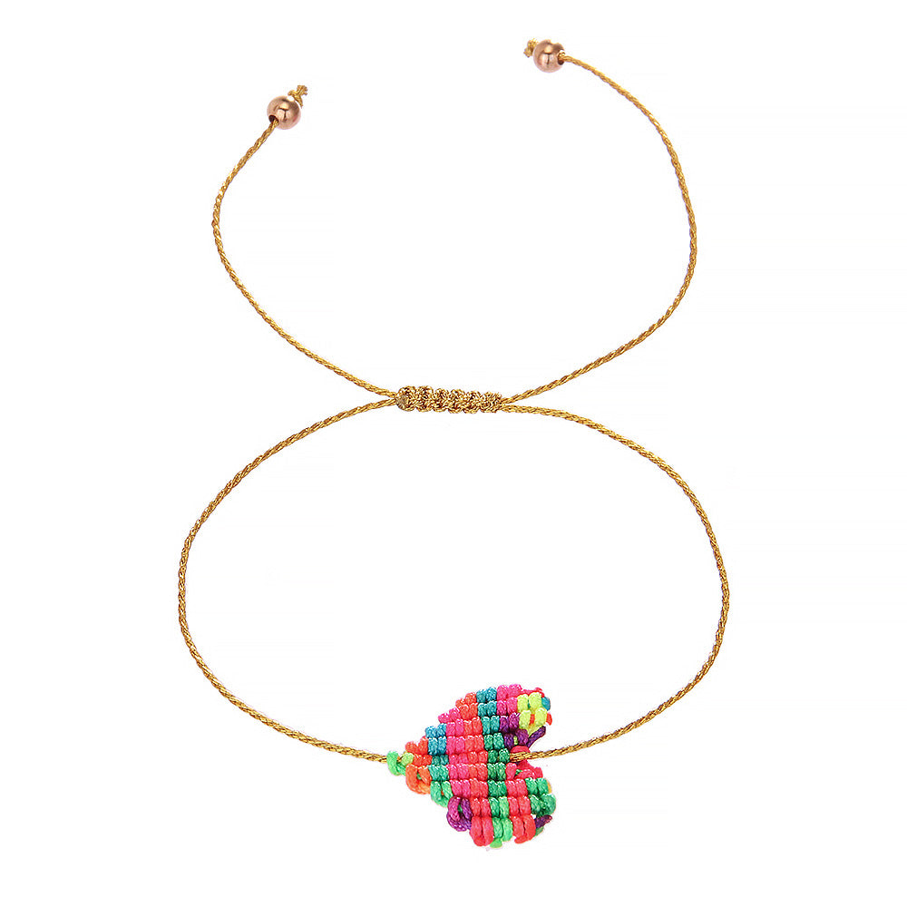 Sweet Bohemian Heart Shape Friendship Rope Bracelets